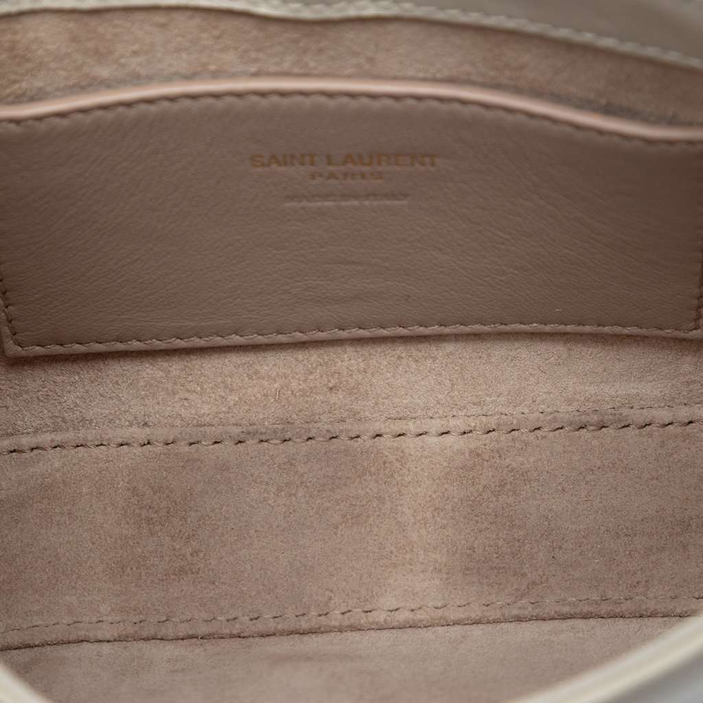 Saint Laurent Mini Smooth Calfskin Le 5 a 7 White Leather Very good condition - Model View