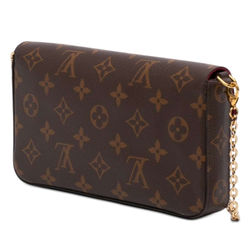 Louis Vuitton Monogram Pochette Felicie Brown Very good - Back View