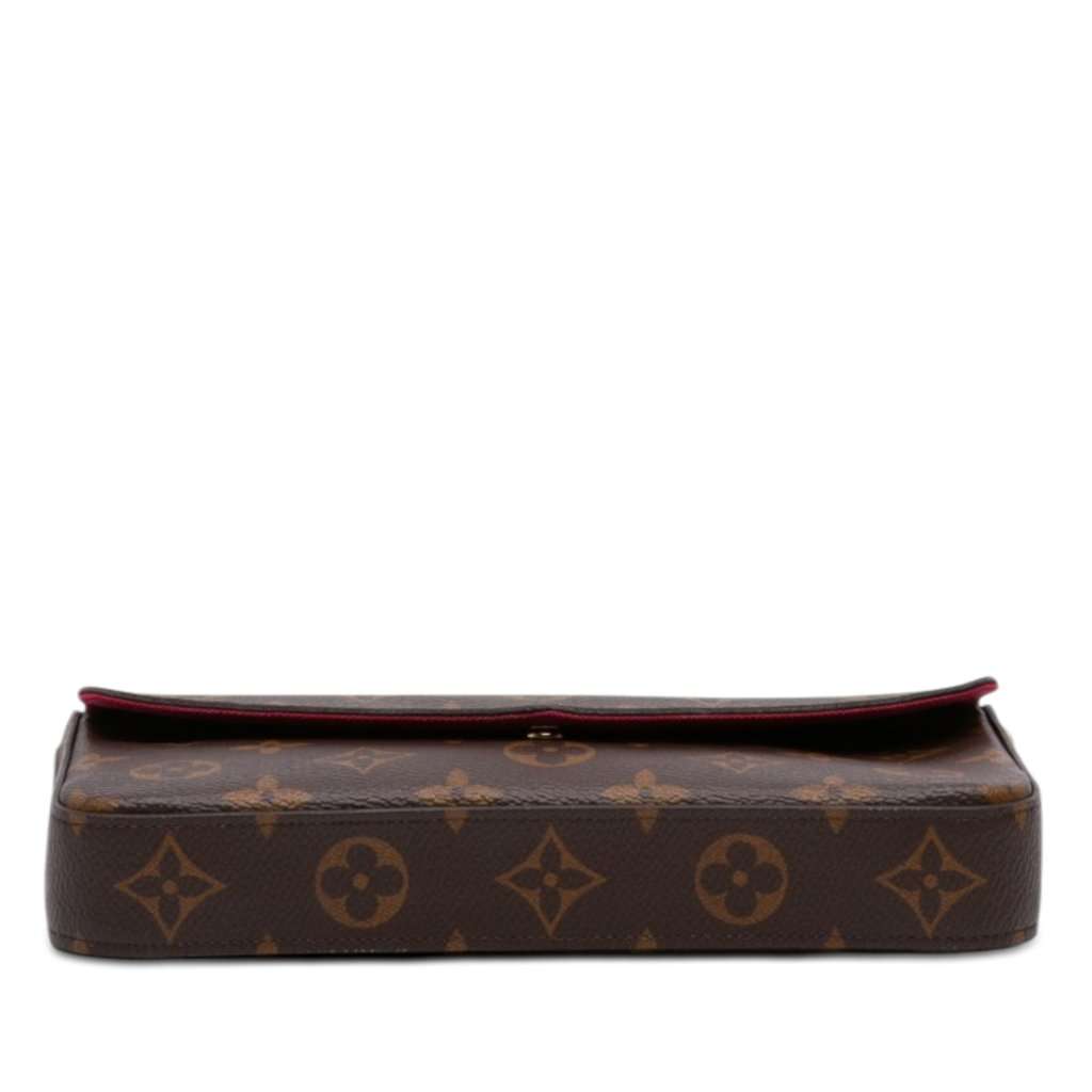 Louis Vuitton Monogram Pochette Felicie Brown Very good - Inside View