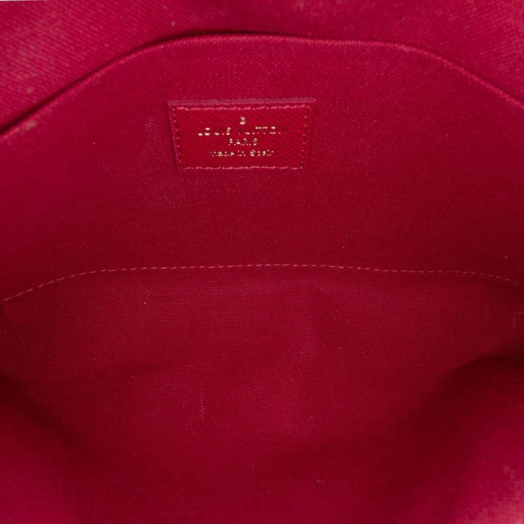 Louis Vuitton Monogram Pochette Felicie Brown Very good - Model View