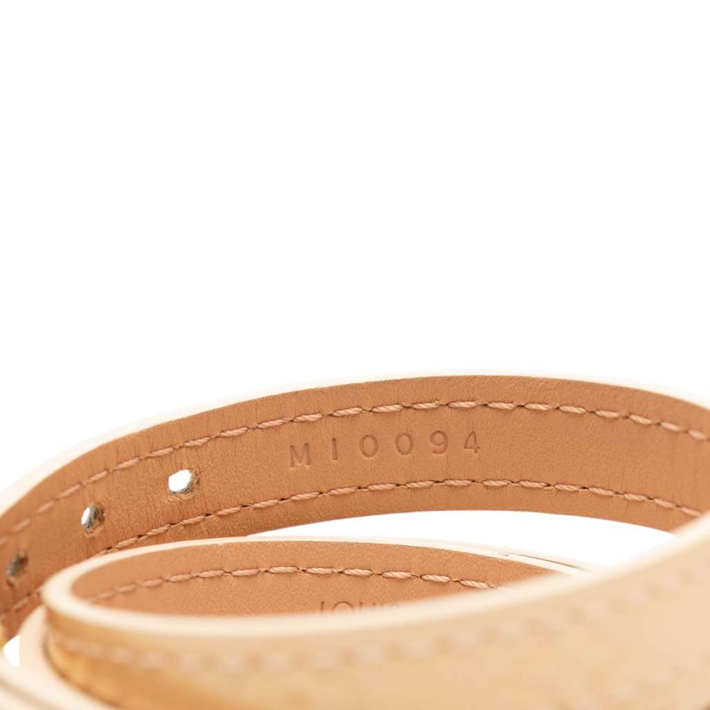 Louis Vuitton Monogram Vernis Triple Tour Wrap Bracelet Brown Leather Very good - Model View