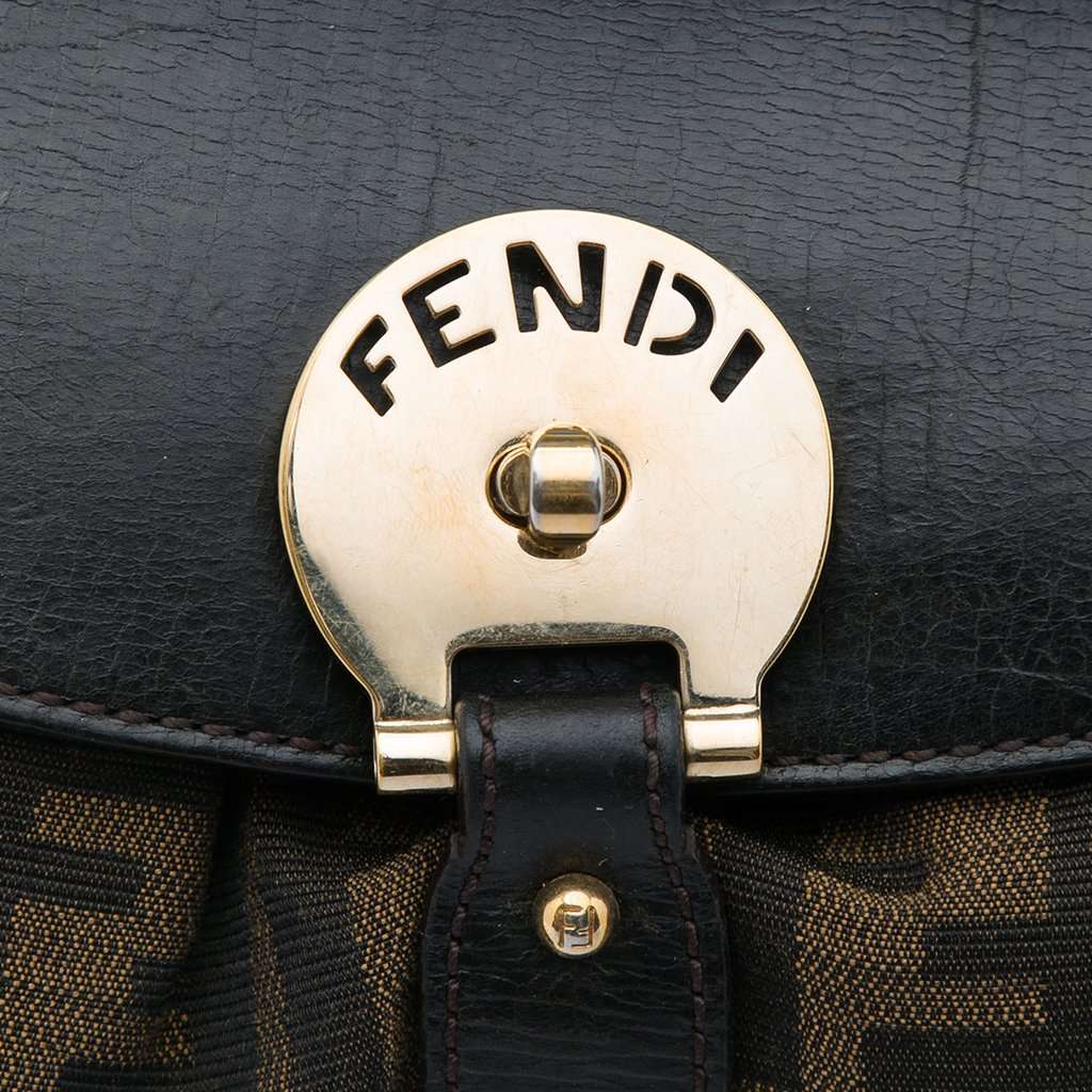 Fendi Medium Zucca Canvas Magic Handbag Brown Very good - Box View