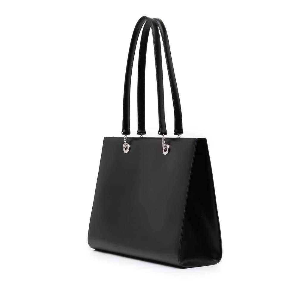 Cartier Leather Panthere Tote Black Leather Very good - Back View