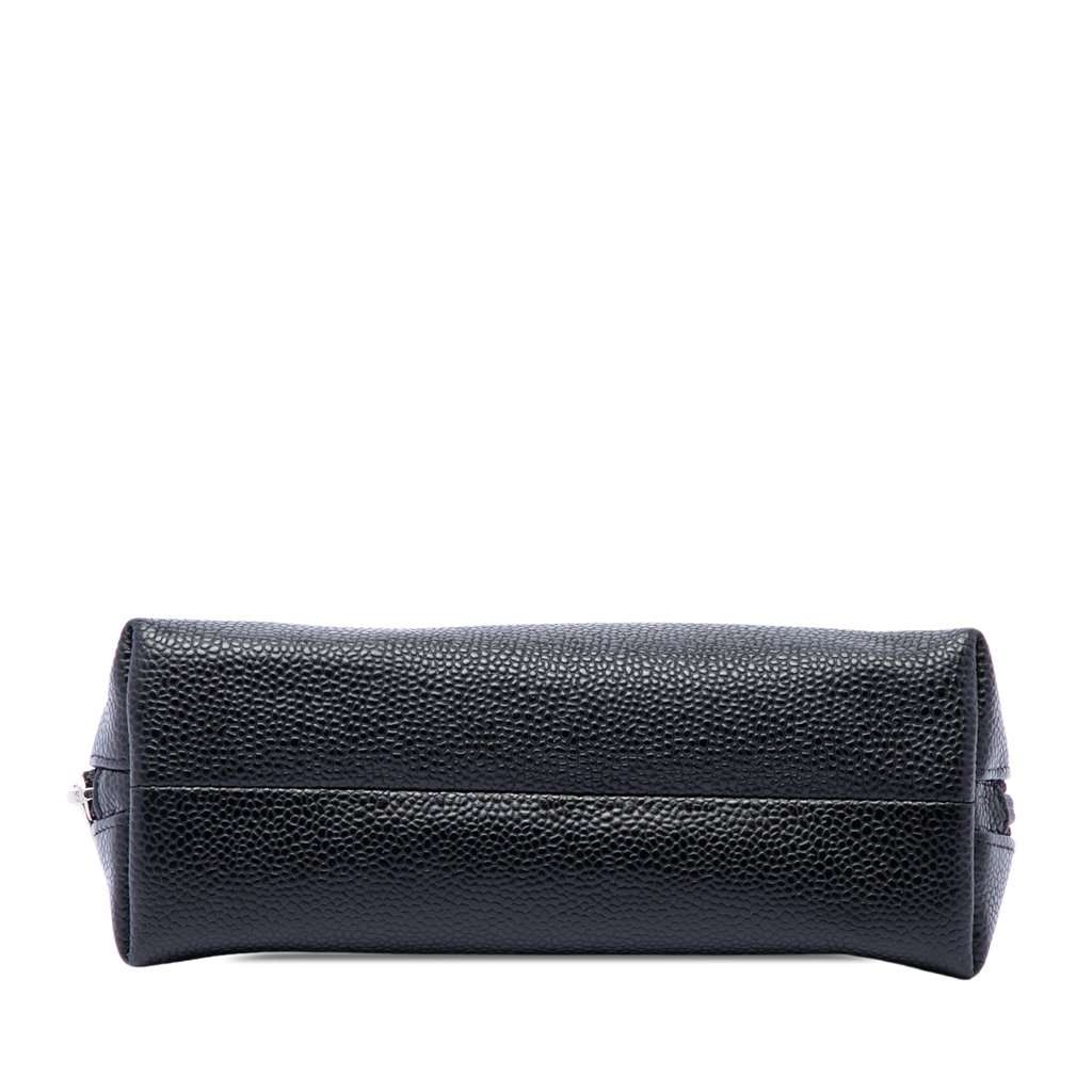 Chanel CC Caviar Cosmetic Cosmetic Pouch Black Leather Very good - Inside View