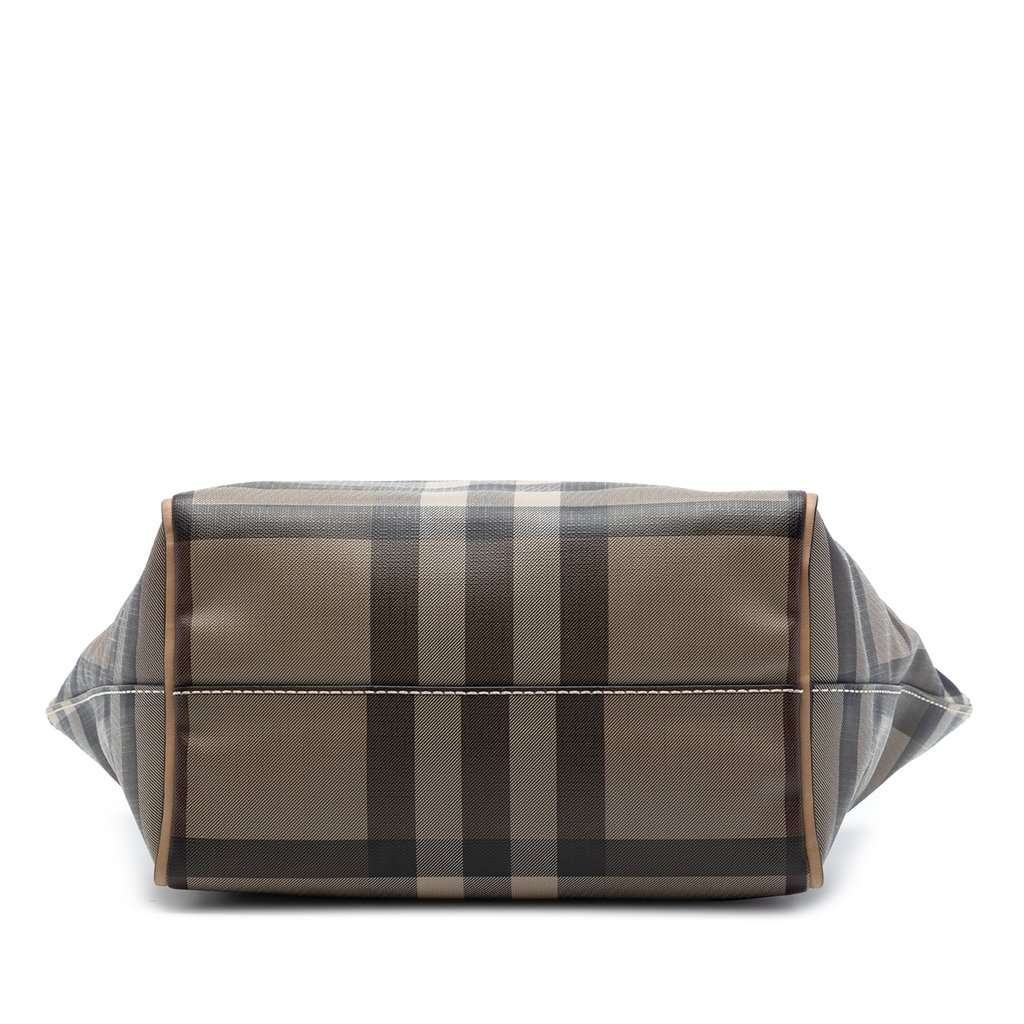 Burberry Small Smoke Check Coated Canvas Salisbury Tote Grey Very good condition - Inside View