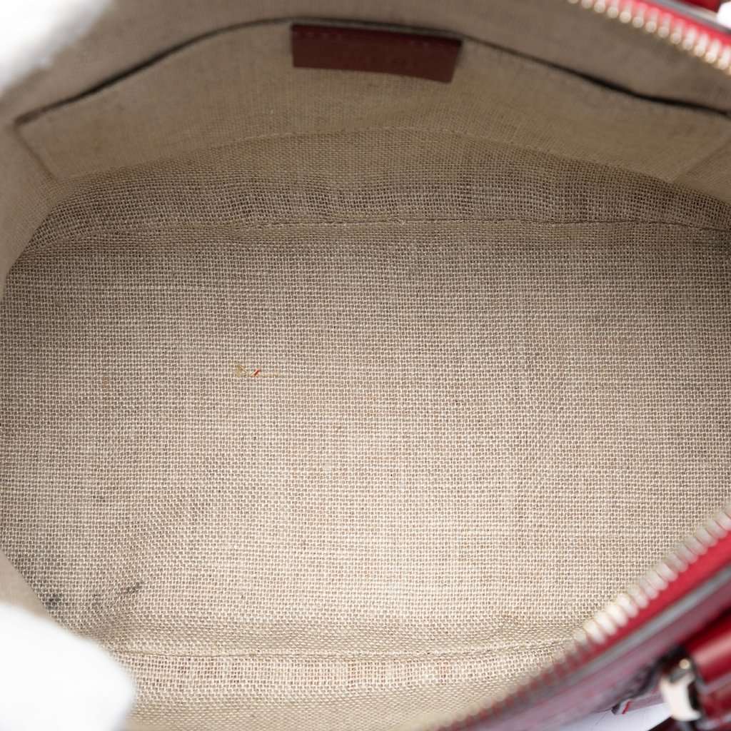 Gucci Mini Microguccissima Dome Satchel Red Leather Very good condition - Model View
