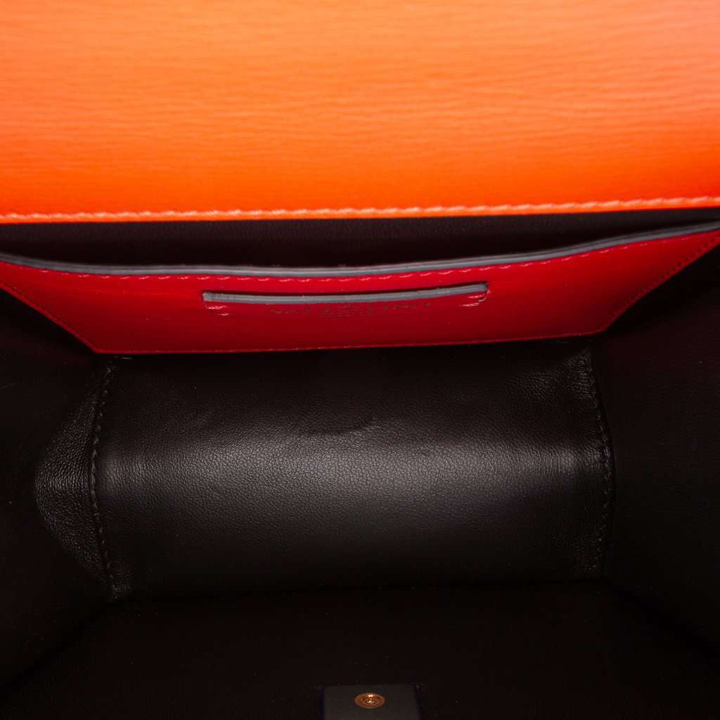 Valentino Mini Smooth Calfskin VSling Crossbody Orange Leather Very good - Model View