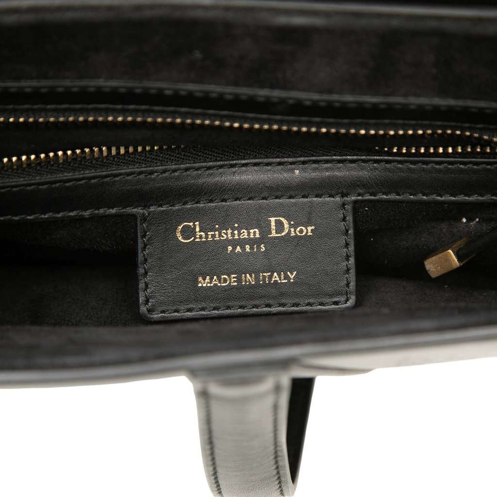 Dior Smooth Calfskin Saddle Bag Black Leather Very good - Box View
