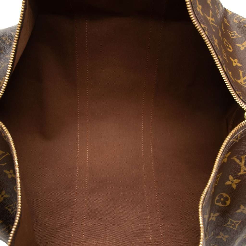 Louis Vuitton Monogram Keepall Bandouliere 55 Brown Very good - Model View
