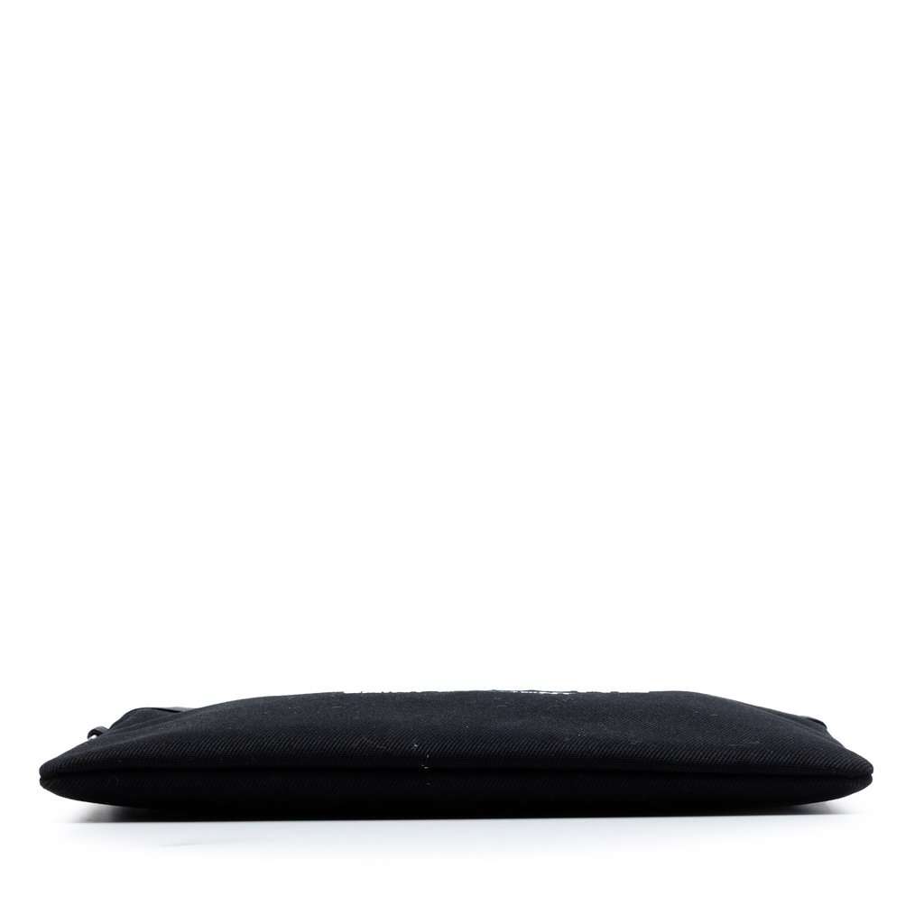 Saint Laurent Canvas Rive Gauche Clutch Black Very good condition - Inside View
