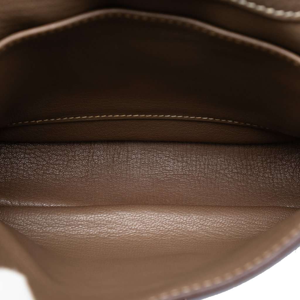 Hermès Clemence Steve Pochette Brown Leather Very good condition - Model View