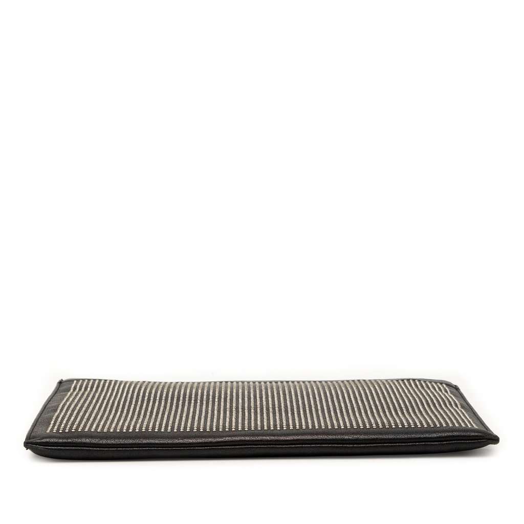 Saint Laurent Studded Leather Clutch Black Leather Very good - Inside View