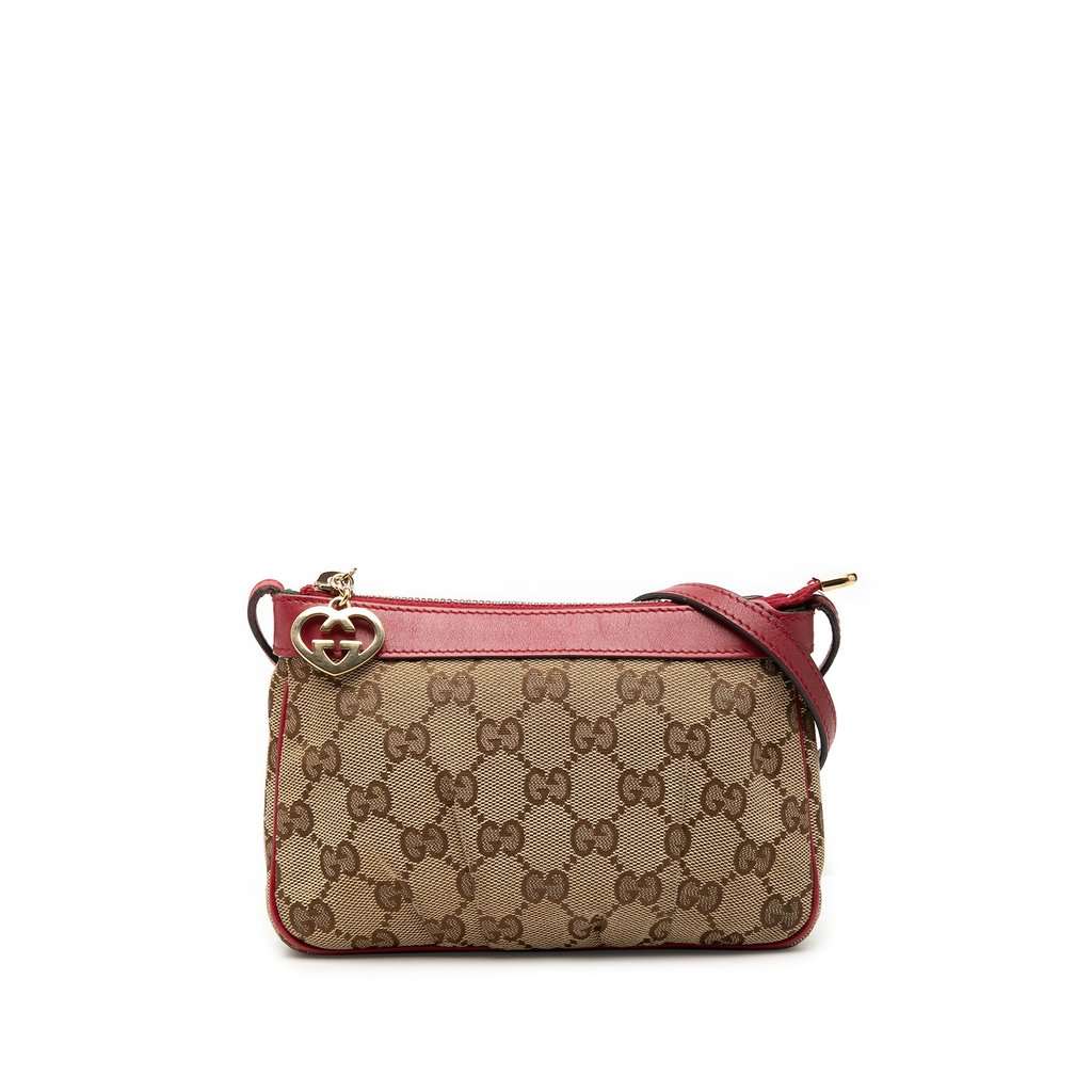 Gucci GG Canvas Lovely Crossbody Beige Very good condition - Front View