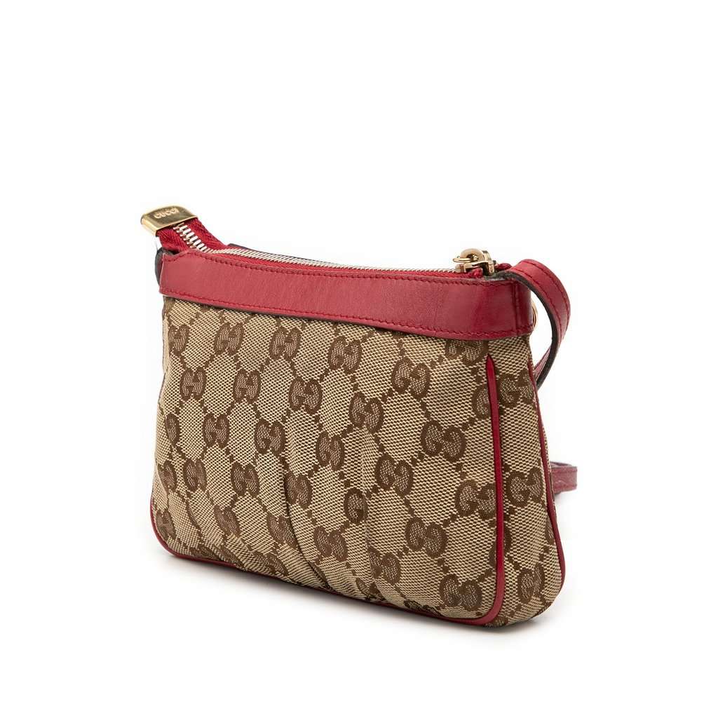 Gucci GG Canvas Lovely Crossbody Beige Very good condition - Back View