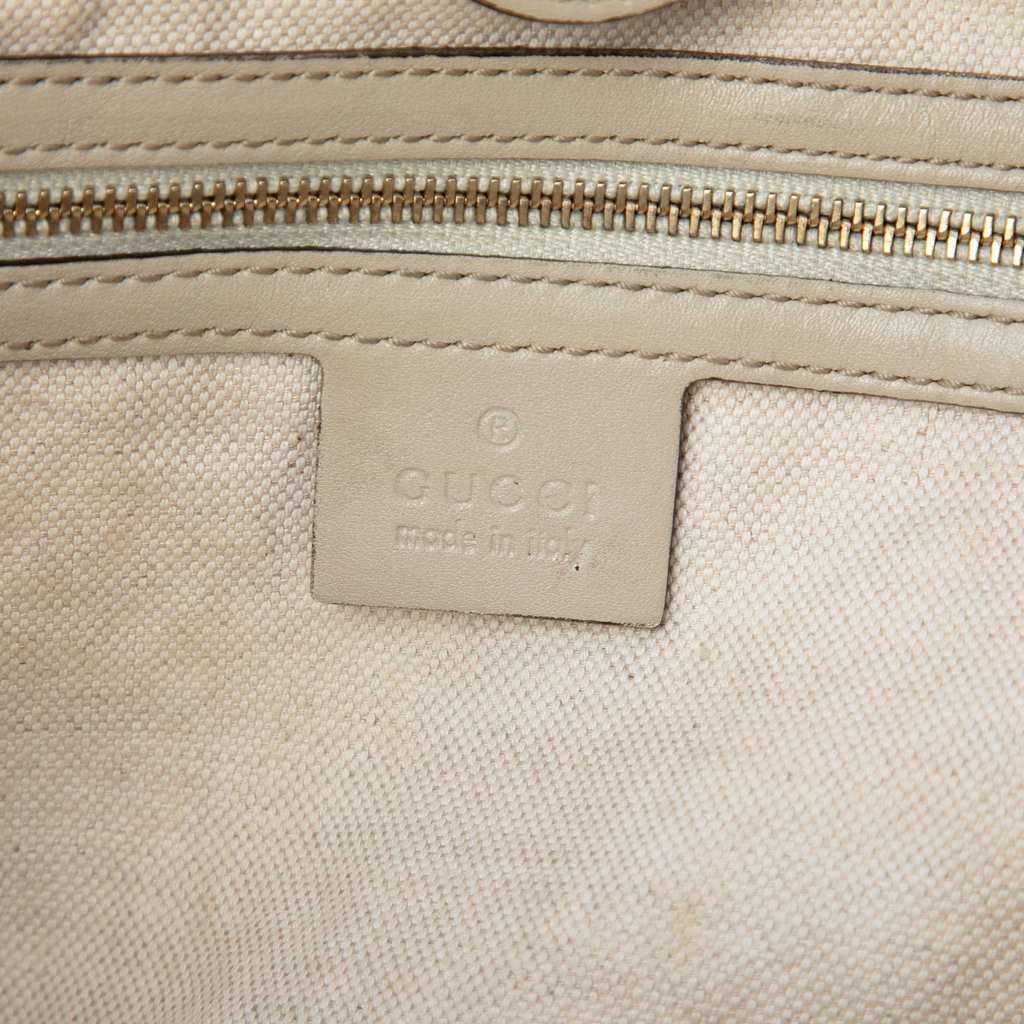 Gucci GG Canvas Web Mayfair Tote Beige Very good - Box View