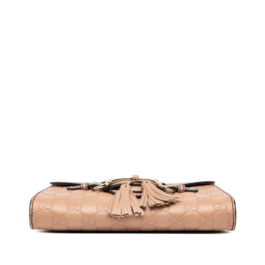Gucci Small Guccissima Emily Crossbody Beige Leather Very good - Inside View