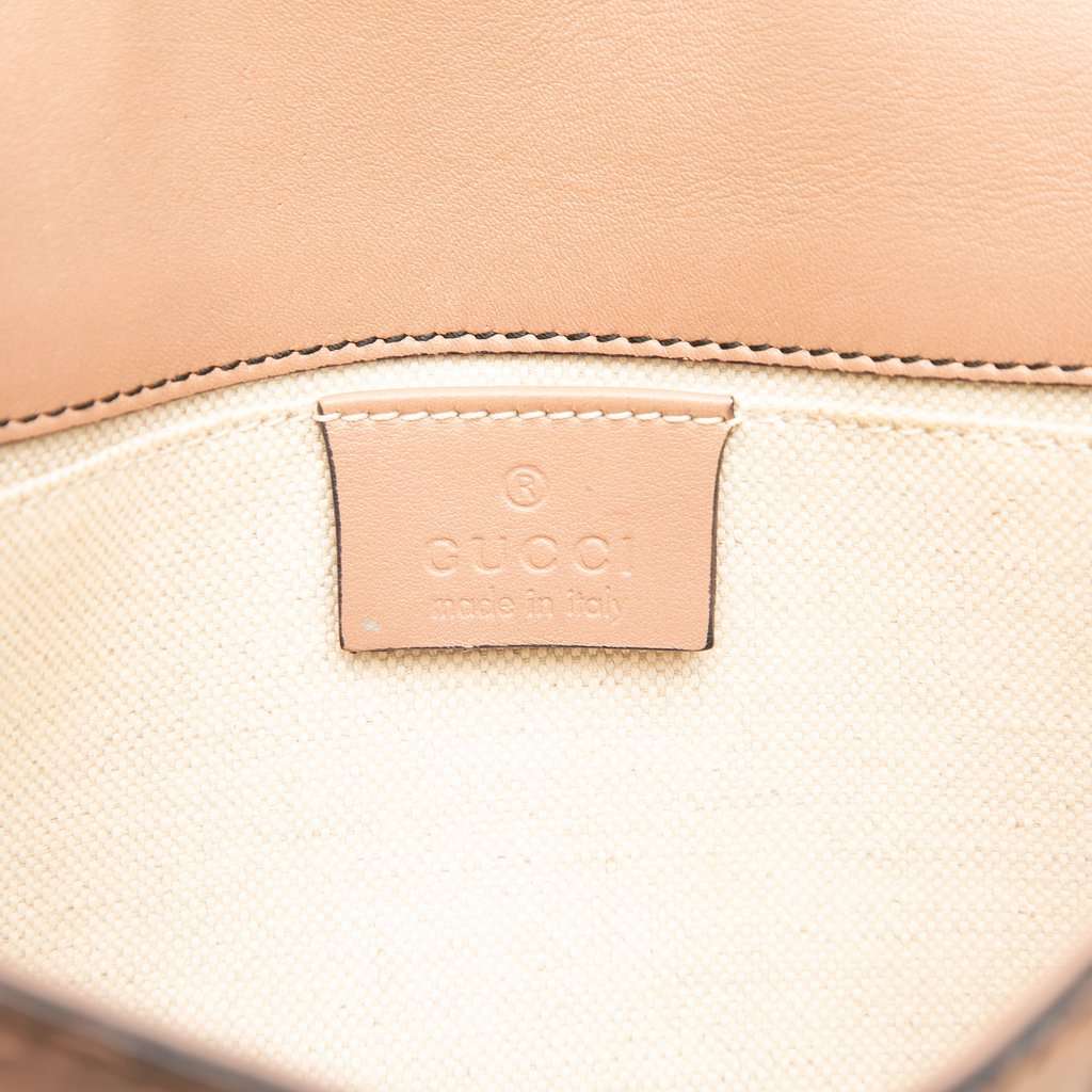 Gucci Small Guccissima Emily Crossbody Beige Leather Very good - Box View
