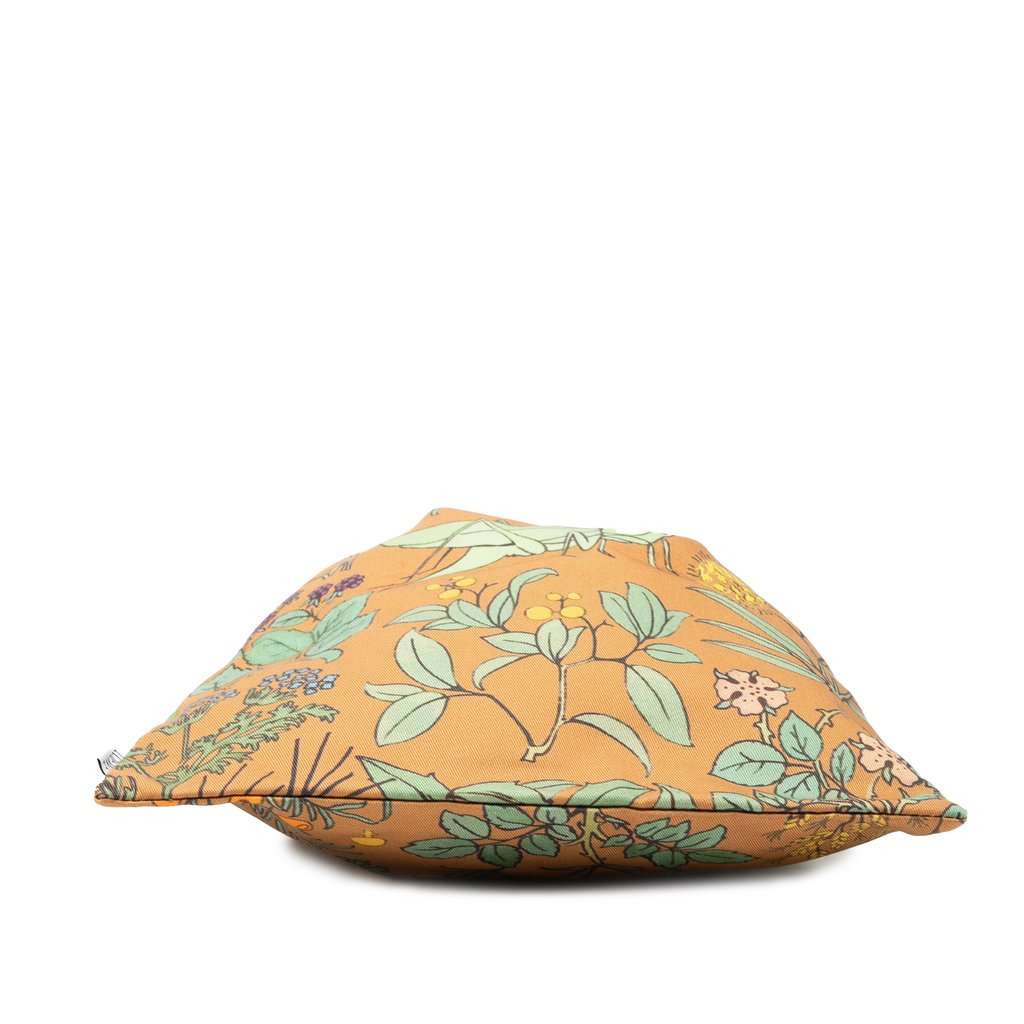 LOEWE Canvas Floral Print Drawstring Pouch Orange Very good condition - Inside View