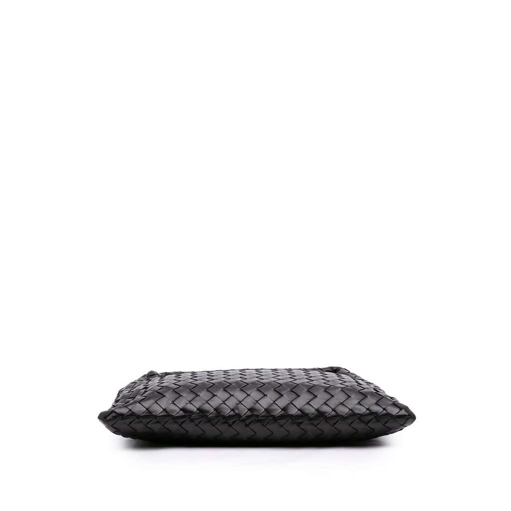Bottega Veneta Small Calfskin Intrecciato Hop Hobo Black Leather Very good - Inside View