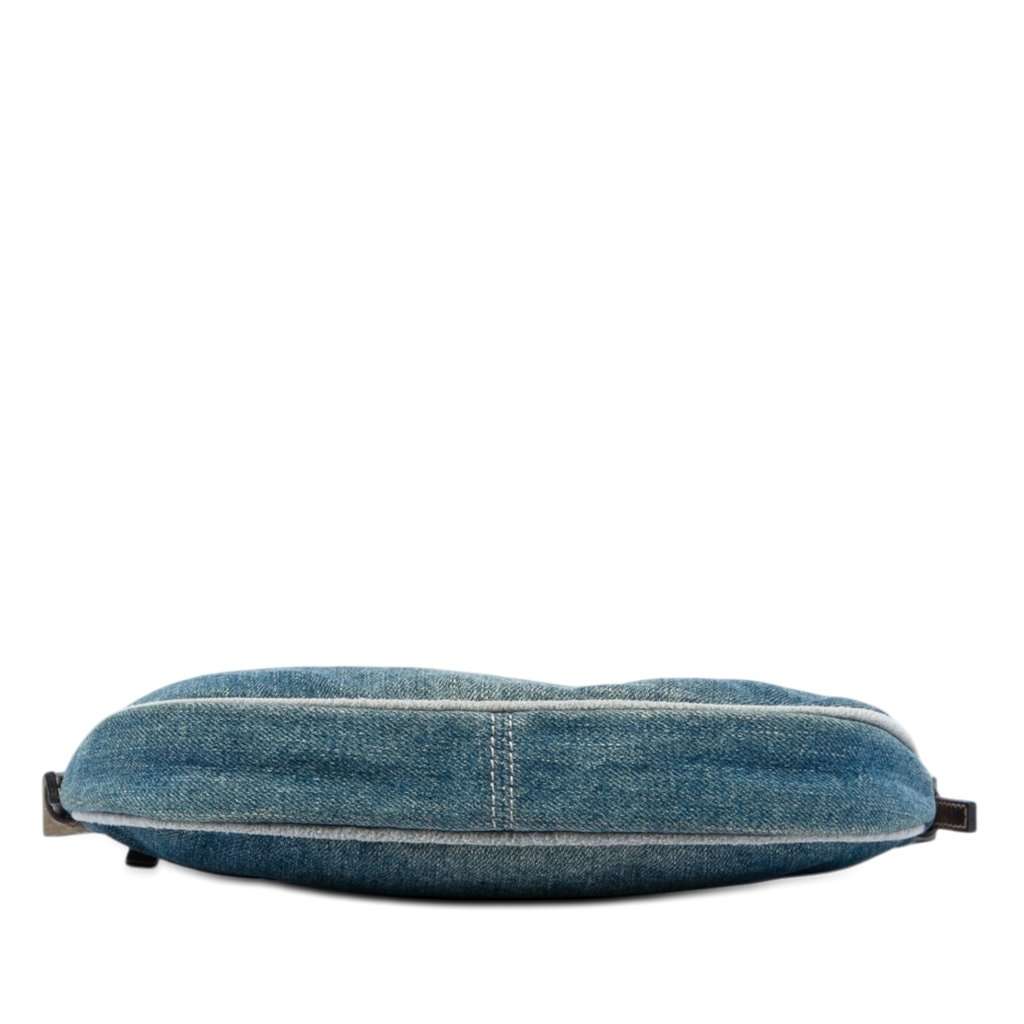 Fendi Denim Shoulder Bag Blue Very good - Inside View