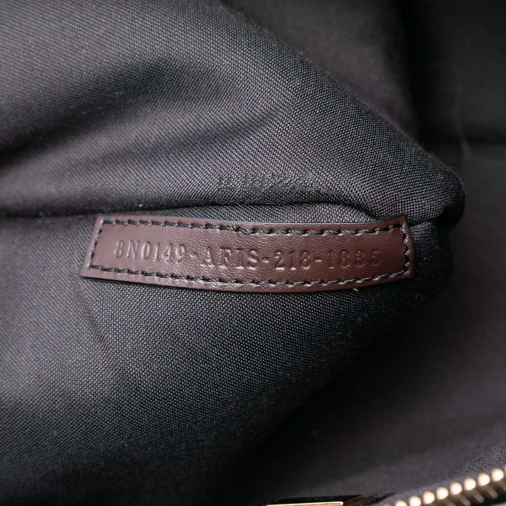 Fendi Zucchino Suede Clutch Brown Leather Very good condition - Box View