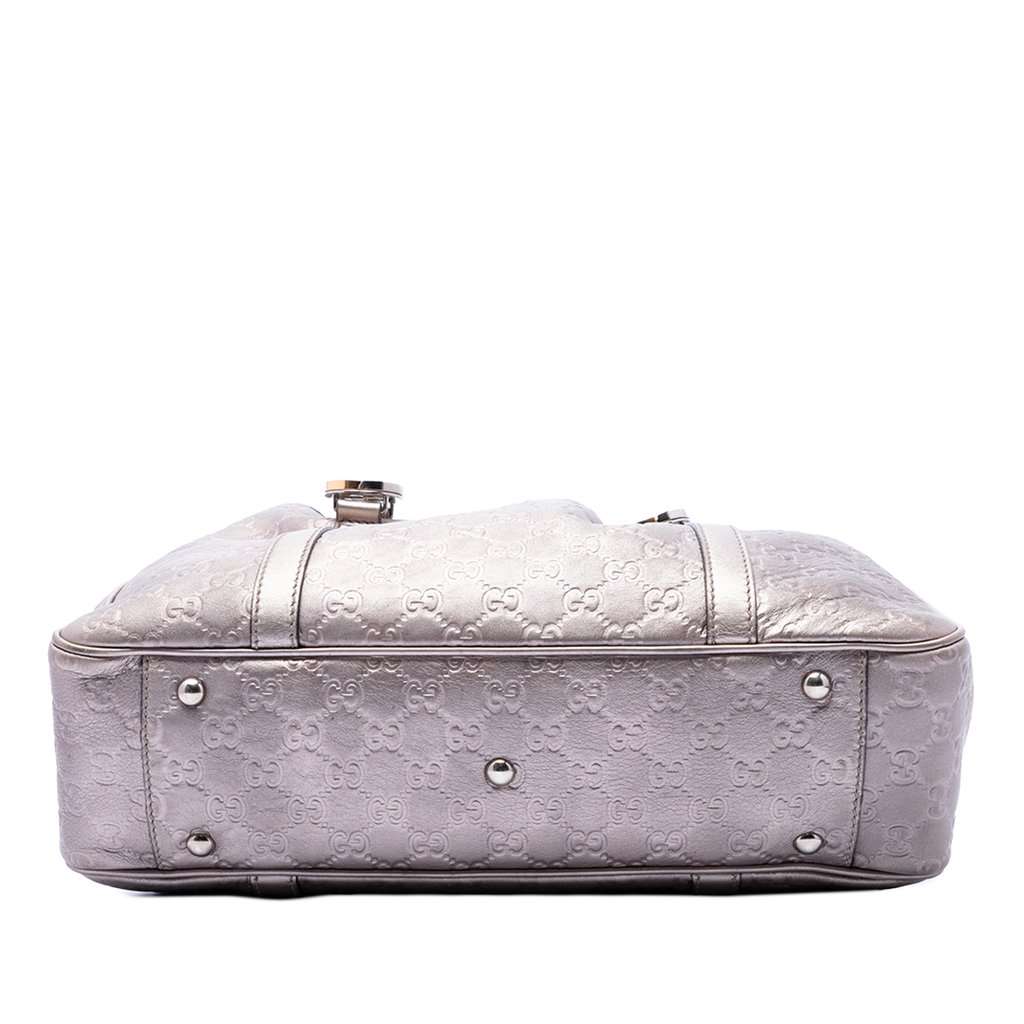 Gucci Metallic Guccissima Twins Tote Purple Leather Very good condition - Inside View