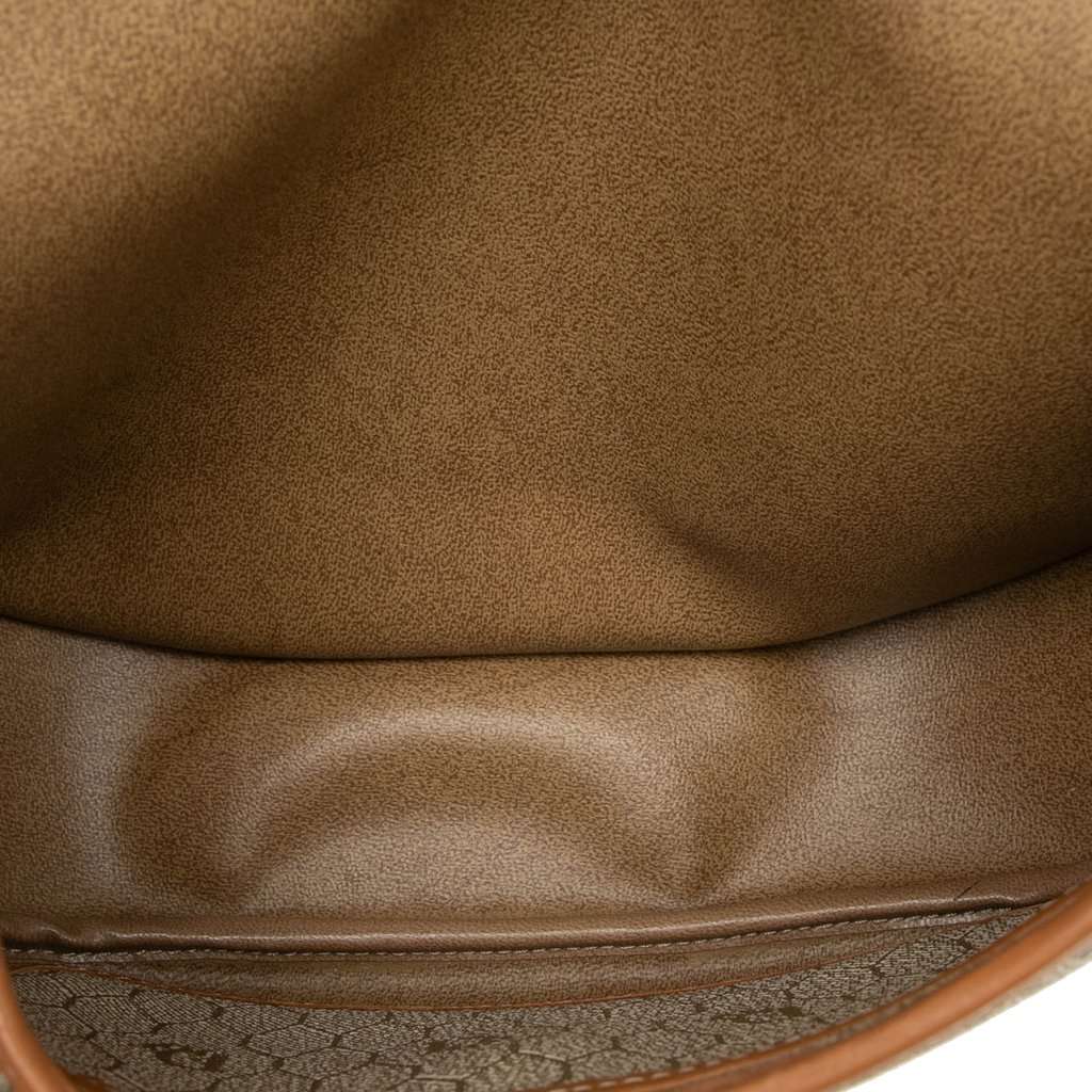Dior Honeycomb Coated Canvas Crossbody Beige Very good - Model View