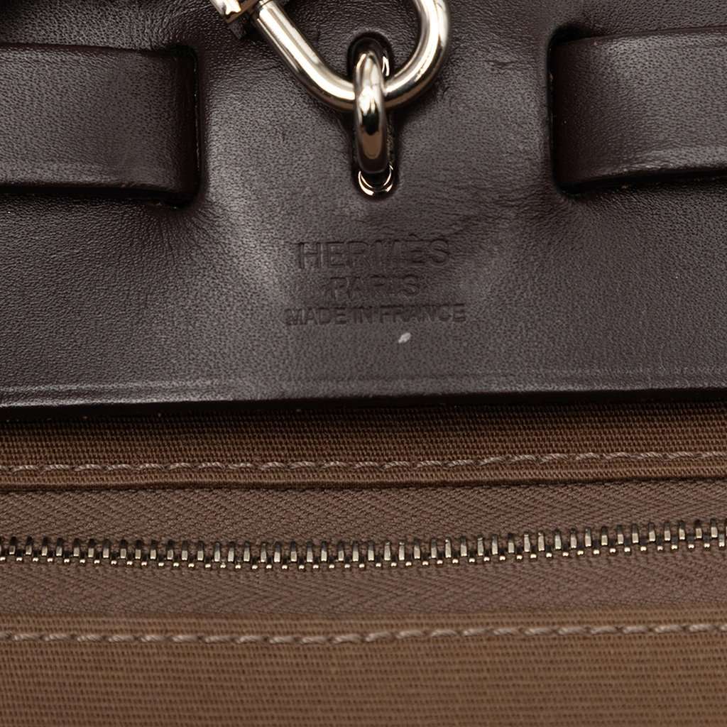 Hermès Toile Herbag Zip 31 Brown Very good condition - Box View