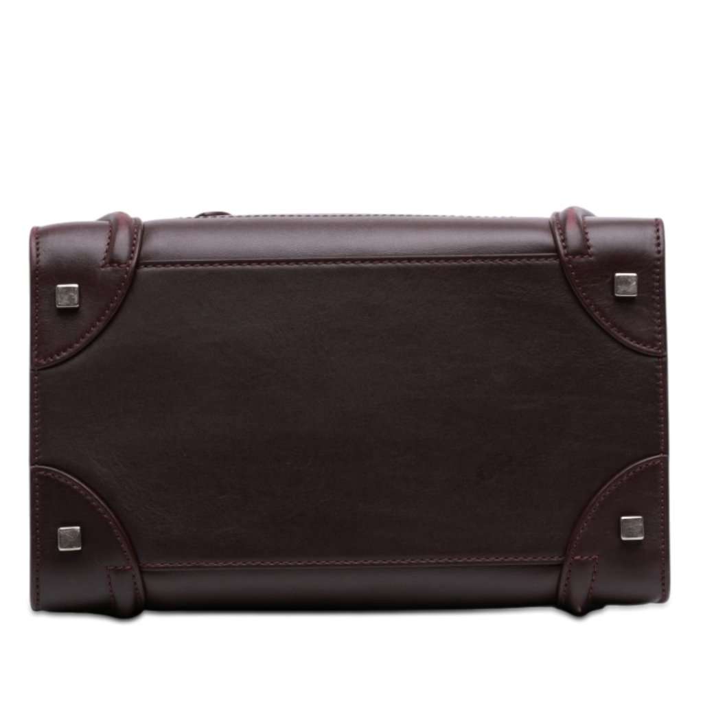 Celine Mini Smooth Calfskin Luggage Tote Red Leather Very good condition - Inside View