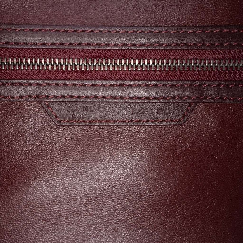 Celine Mini Smooth Calfskin Luggage Tote Red Leather Very good condition - Box View
