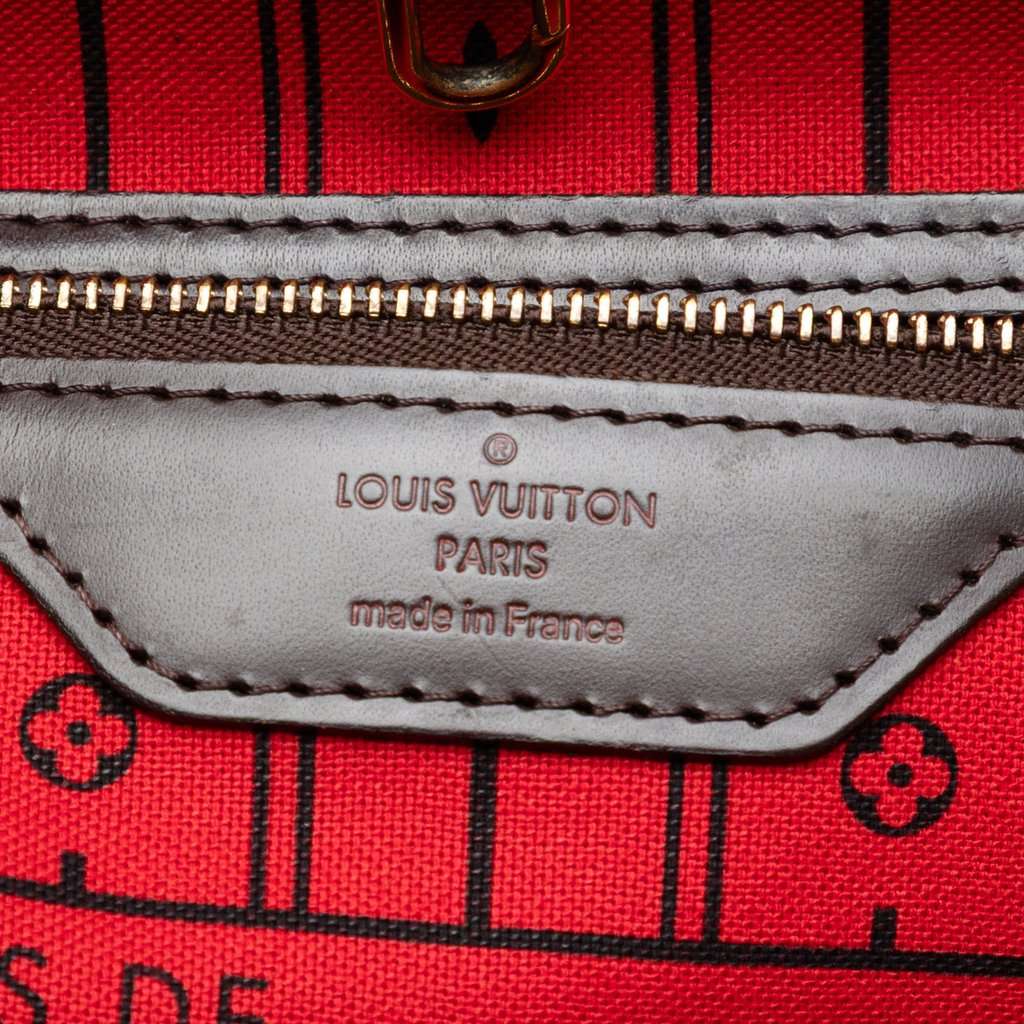 Louis Vuitton Damier Ebene Neverfull MM Brown Very good - Box View