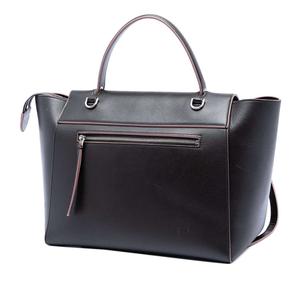 Celine Mini Smooth Calfskin Belt Bag Black Leather Very good - Back View