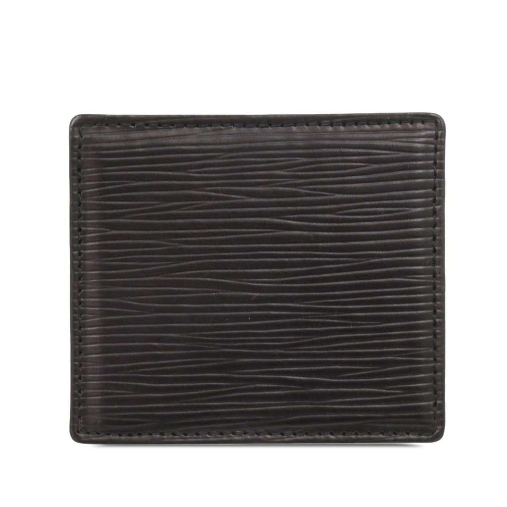 Louis Vuitton Epi Porte Monnaie Boite Coin Case Black Leather Very good - Back View
