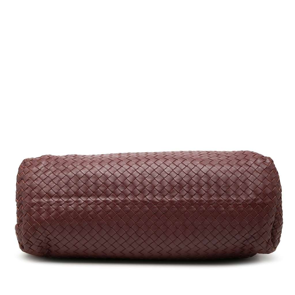 Bottega Veneta Large Nappa Intrecciato Double Chain Tote Red Leather Very good condition - Inside View