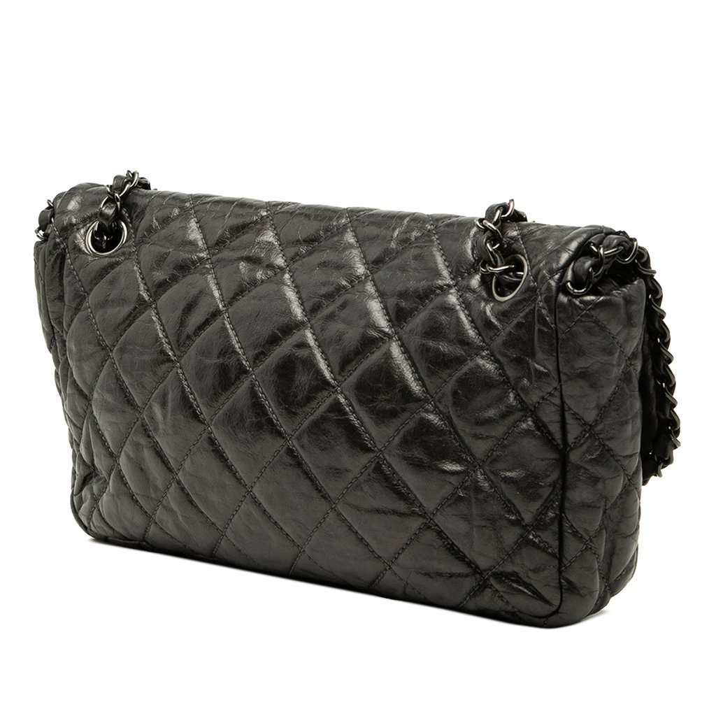 Chanel Medium Quilted Metallic Aged Calfskin Chain Me Flap MultiColor Leather Very good condition - Back View