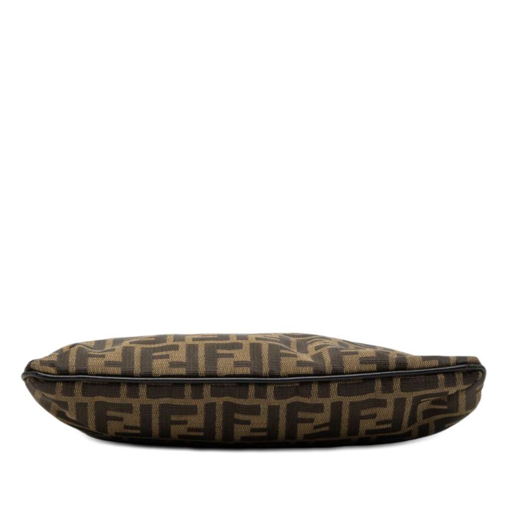 Fendi Zucca Canvas Shoulder Bag Brown Good - Inside View