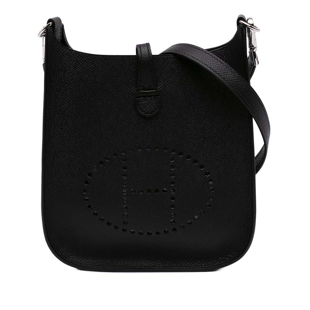 Hermès Epsom Evelyne I 16 Amazone Black Leather Never worn - Front View