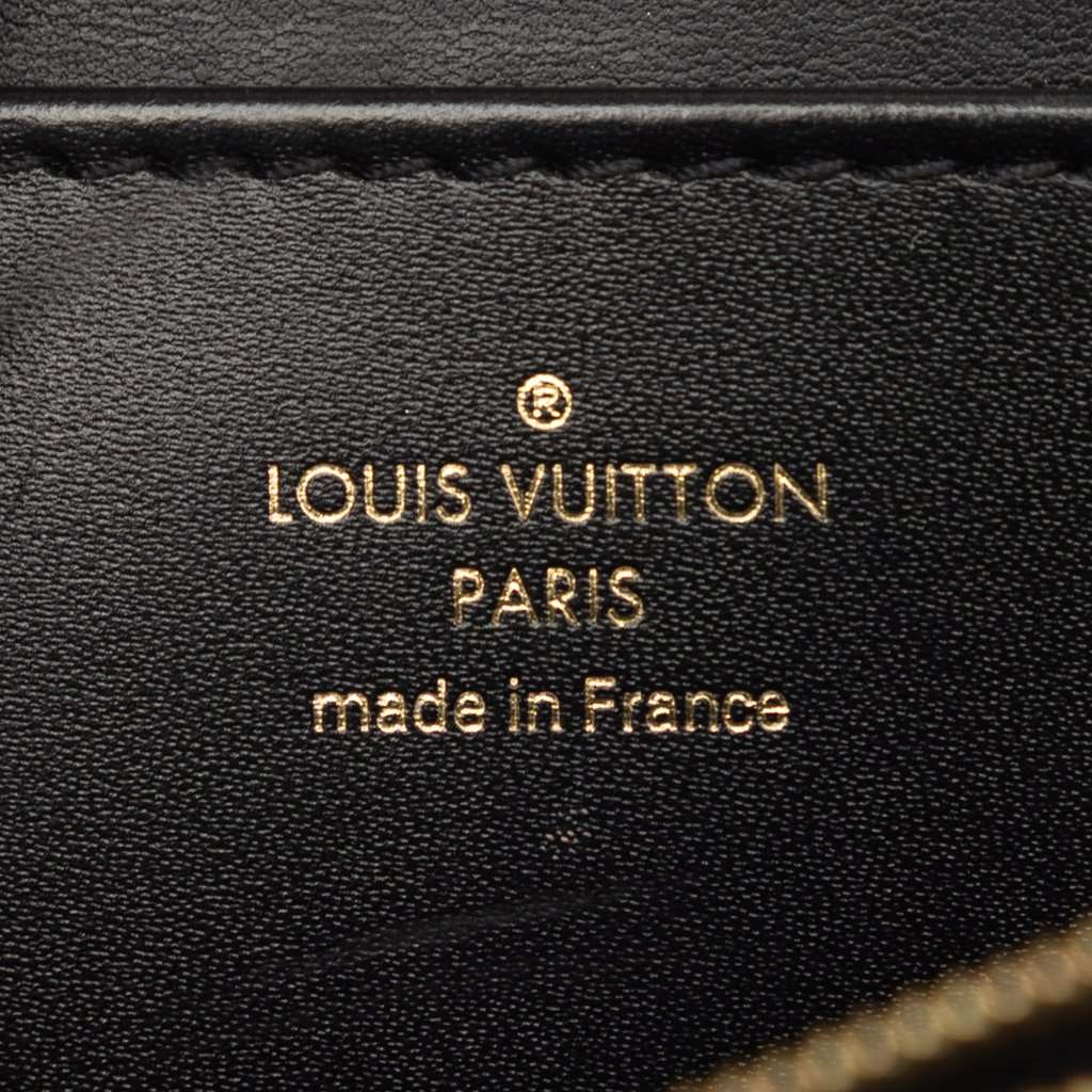 Louis Vuitton Grained Smooth Calfskin Rose Des Vents MM Black Leather Very good condition - Box View