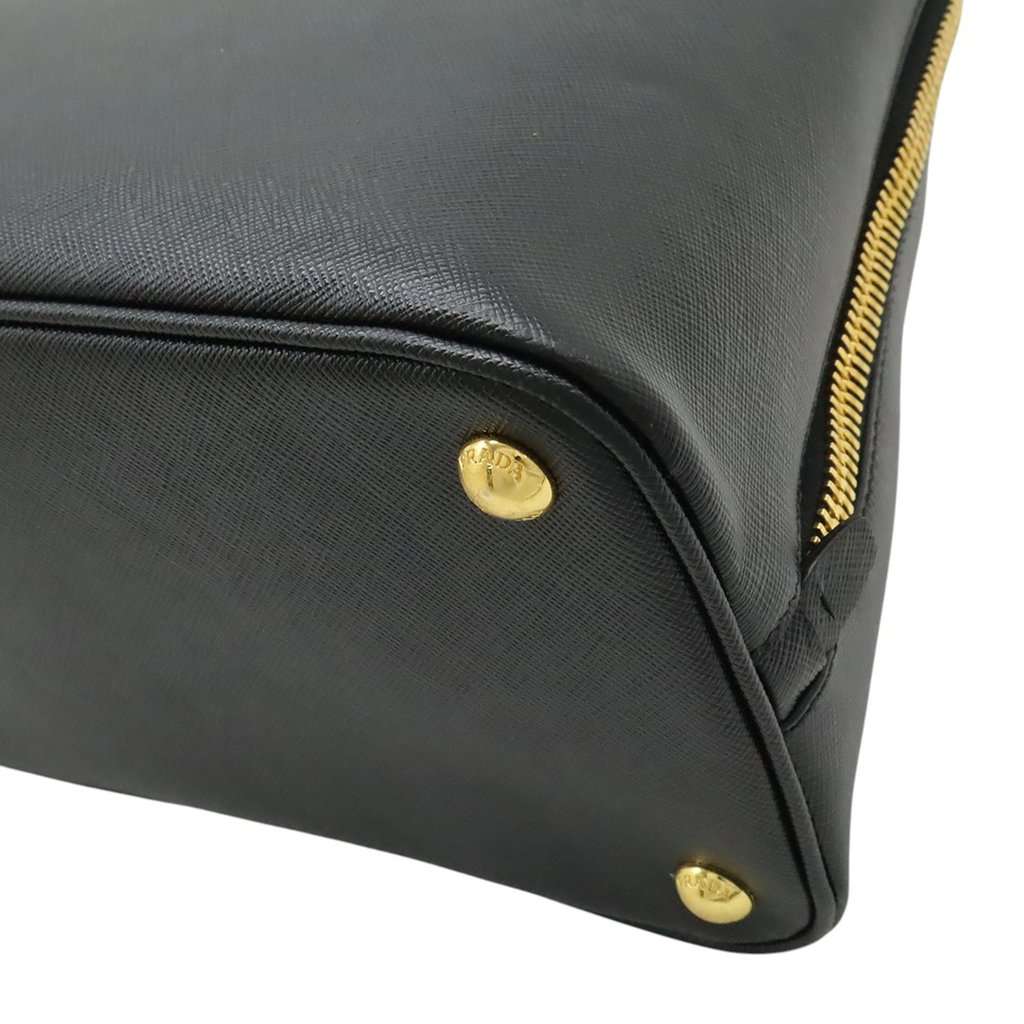 Prada Large Saffiano Lux Promenade Satchel Black Leather Very good condition - Inside View