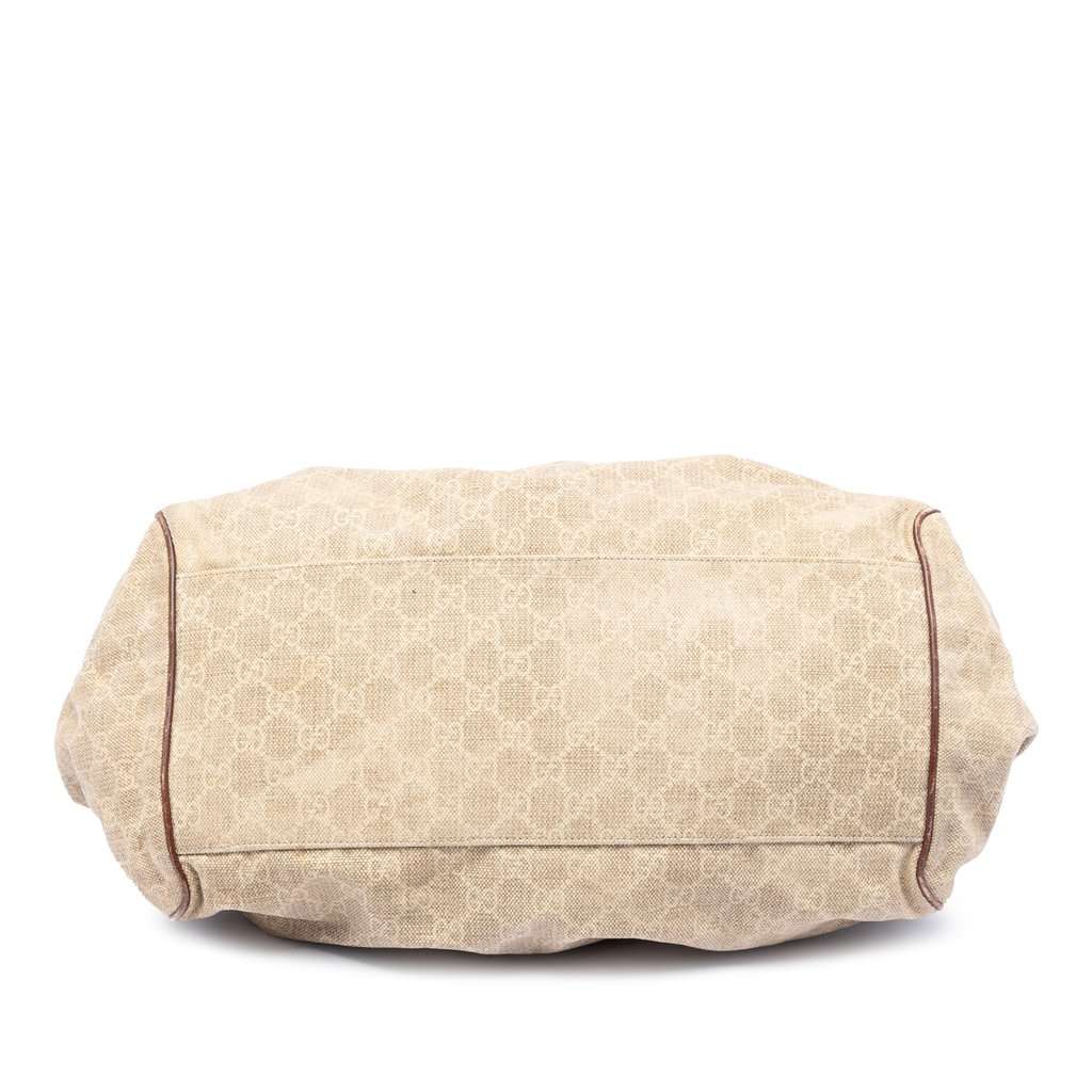 Gucci GG Canvas Sukey Satchel Brown Very good condition - Inside View