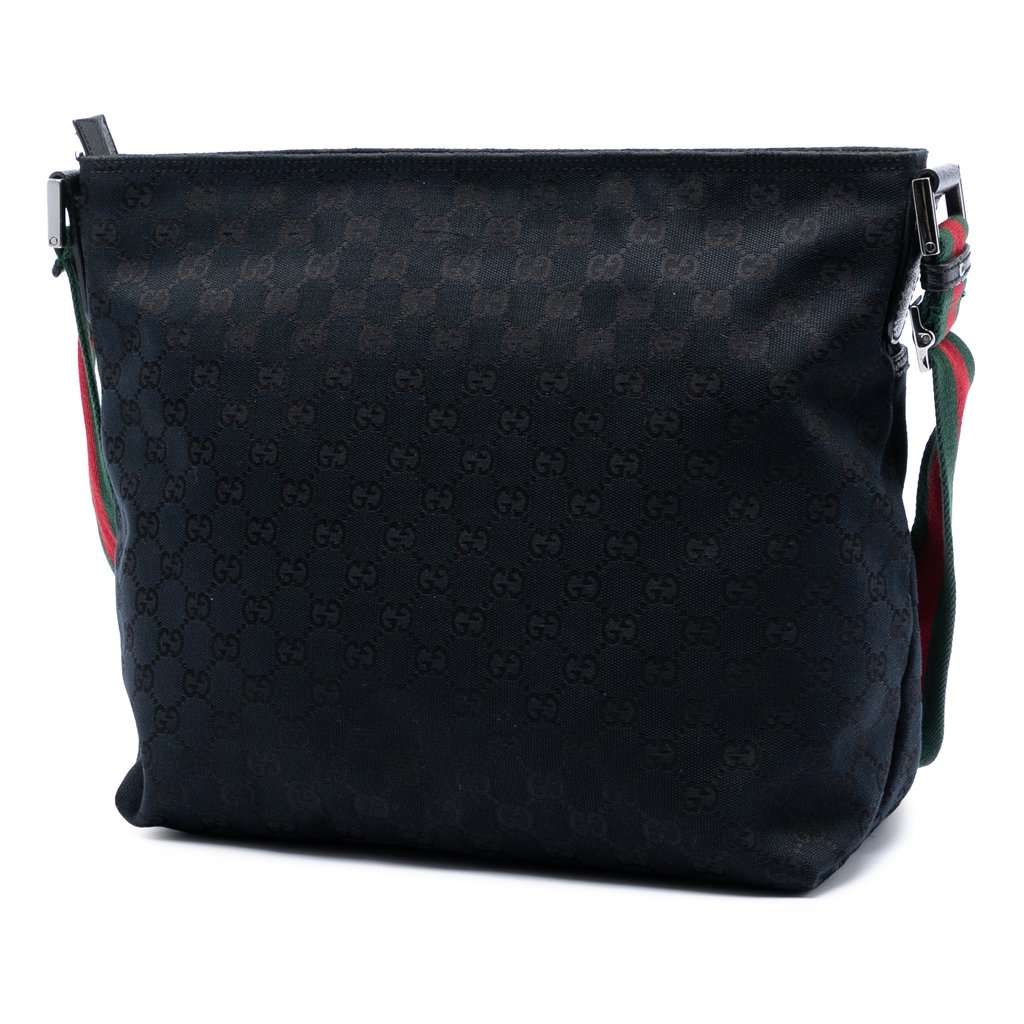 Gucci GG Canvas Web Crossbody Blue Very good condition - Back View