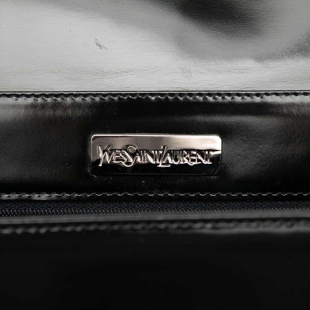 Saint Laurent Patent Shoulder Bag Black Leather Very good condition - Box View
