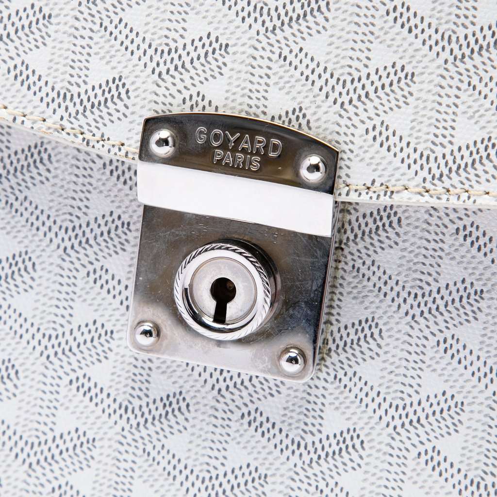 Goyard Goyardine Stripe Serviette Chypre White Very good - Box View