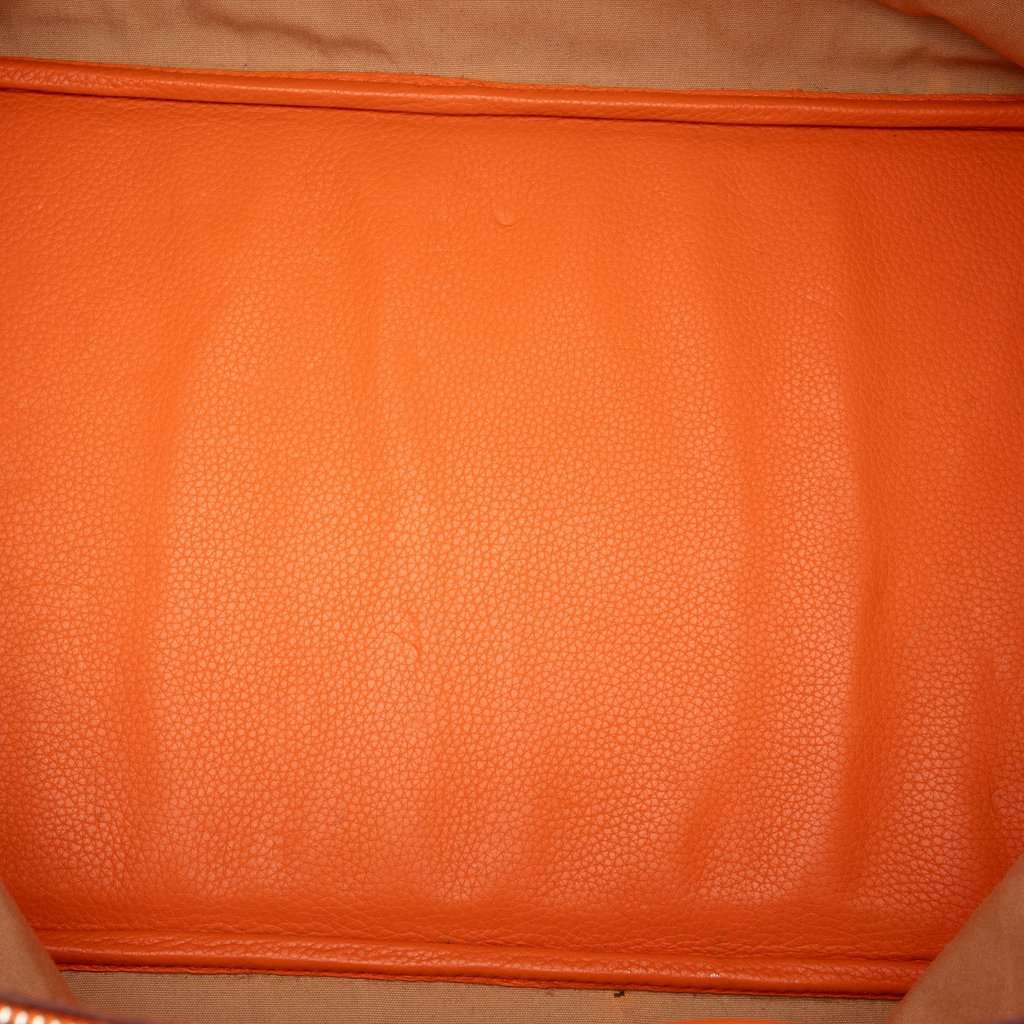 Hermès Clemence Bolide 45 Orange Leather Very good condition - Model View
