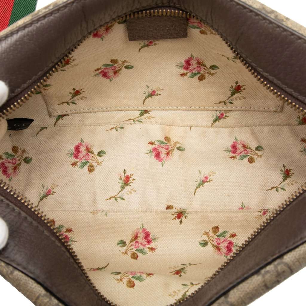 Gucci GG Supreme Web Neo Vintage Crossbody Beige Very good - Model View