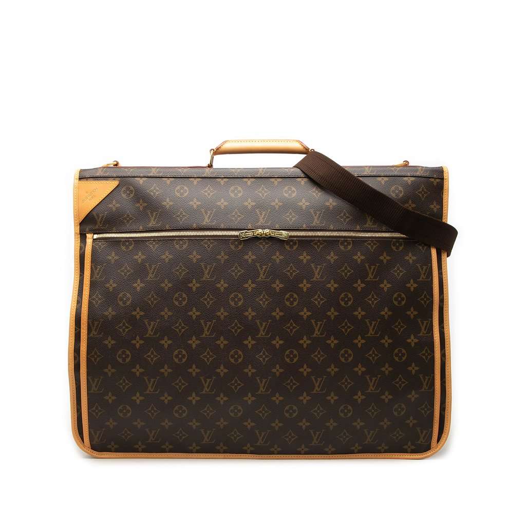 Louis Vuitton Monogram Portable Cabin Garment Bag Brown Good - Front View