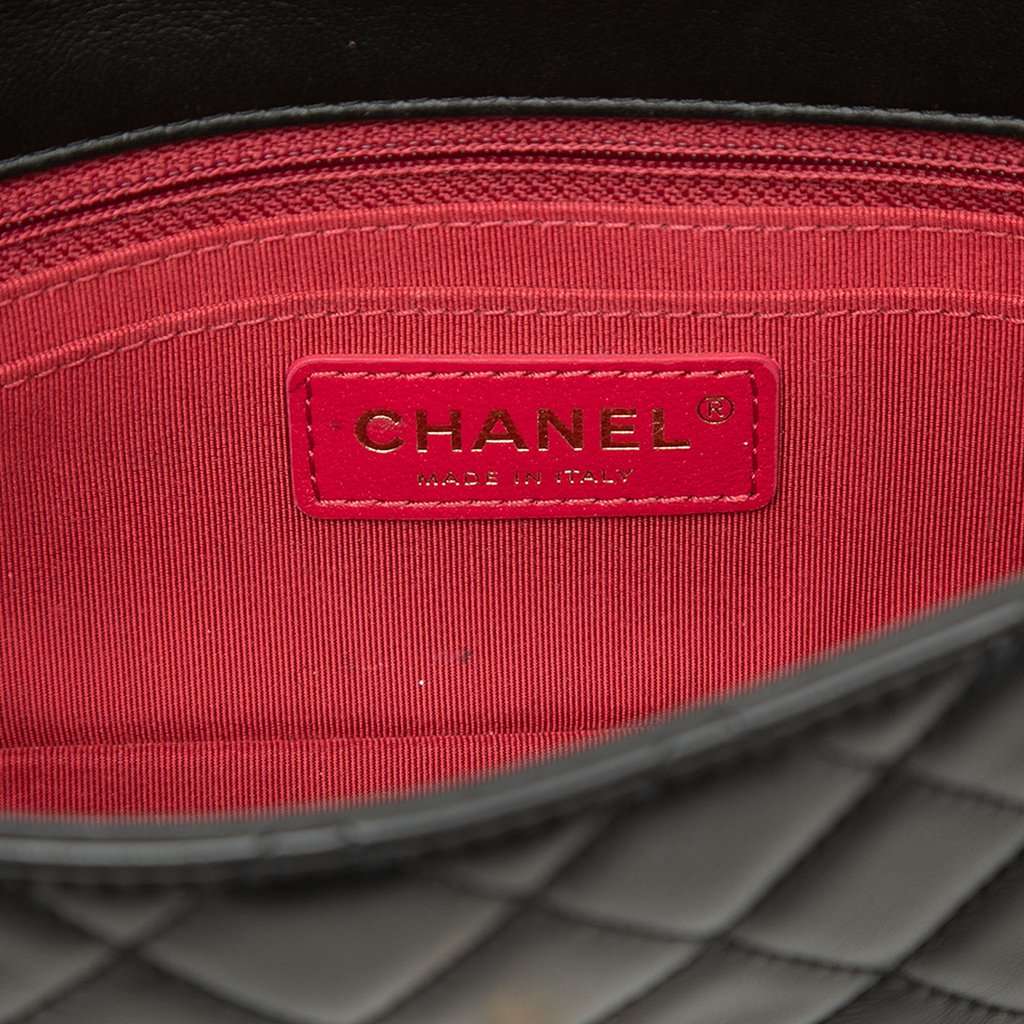 Chanel Mini Rectangular Classic Lambskin Romance Single Flap Black Leather Very good condition - Box View