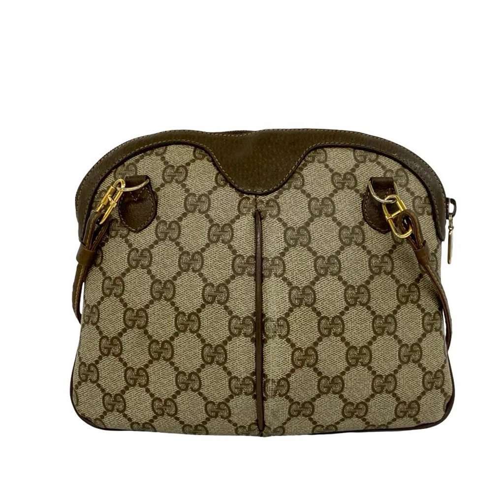 Gucci GG Supreme Web Crossbody Beige Very good - Back View