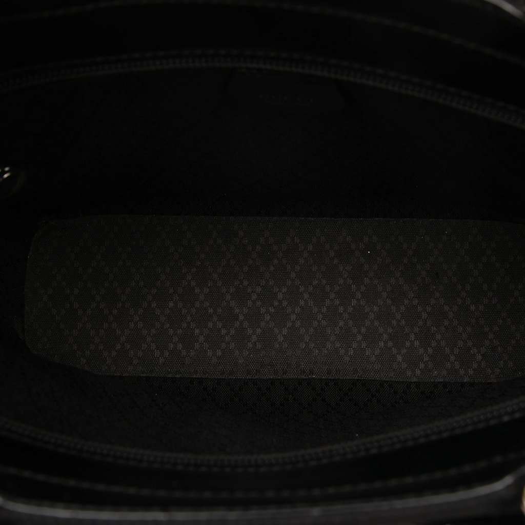 Gucci Nylon Bamboo Satchel Black Very good condition - Model View