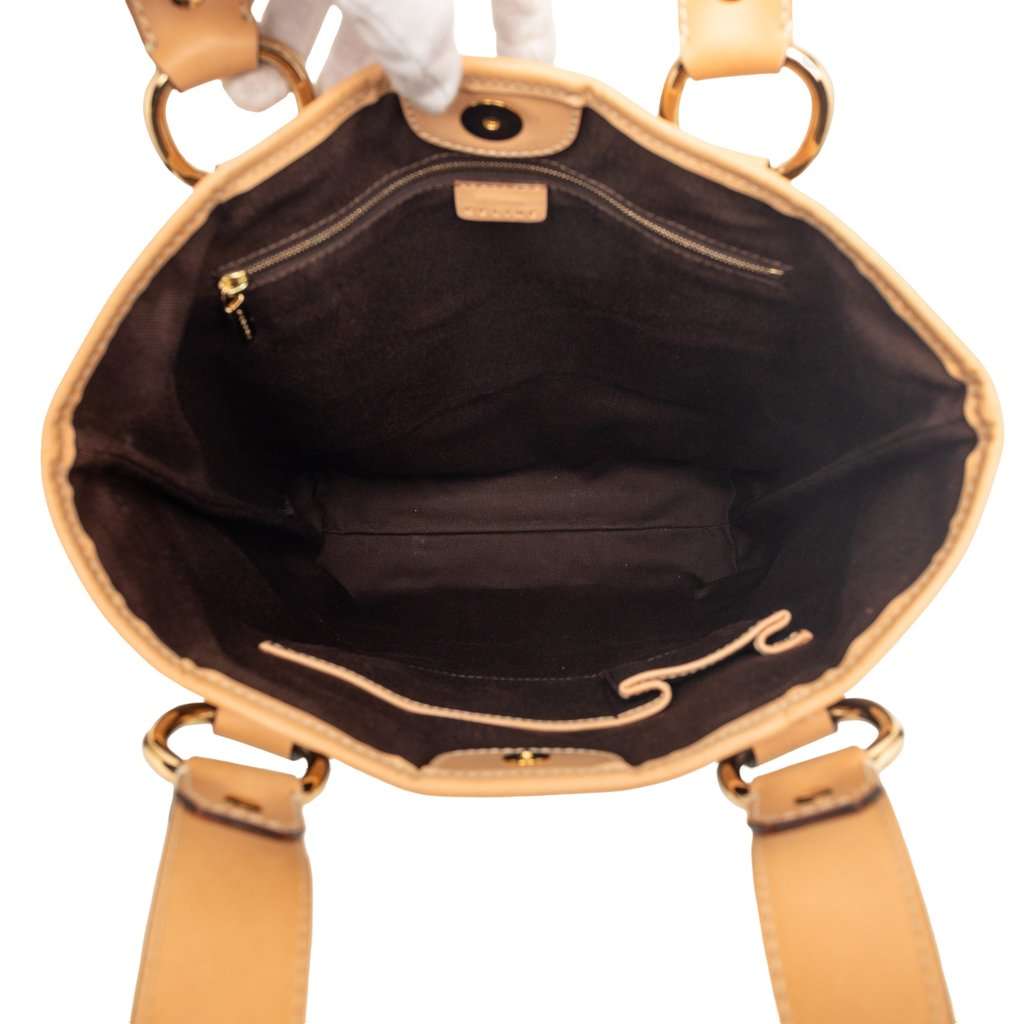 Celine Macadam Coated Canvas Vertical Tote Brown Very good condition - Model View